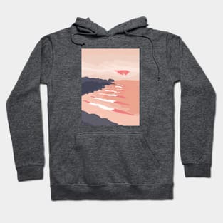 Orange Sunset Waves over Chicama, Peru Hoodie